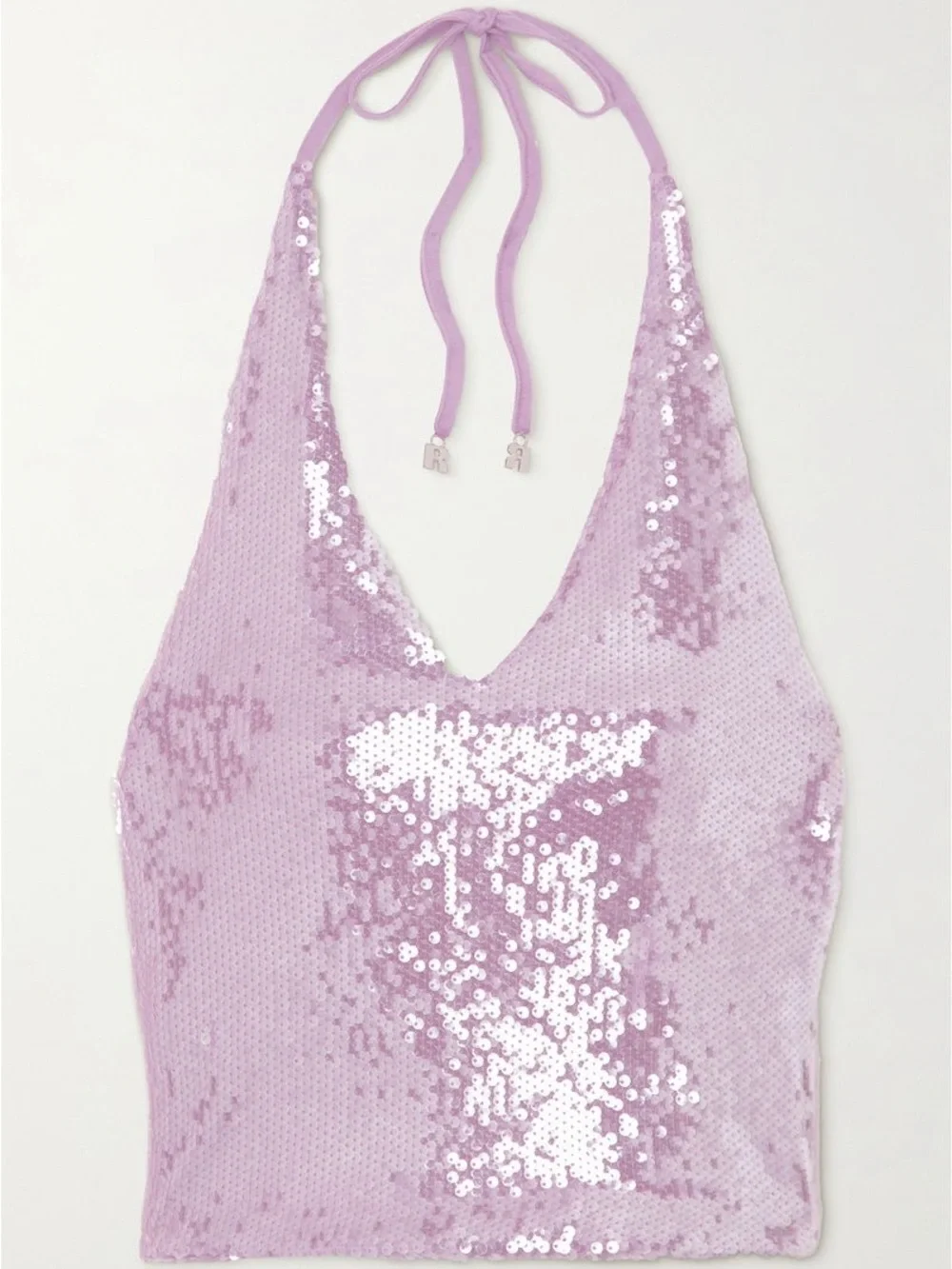 ROTATE BIRGER CHRISTENSEN Kia Sequined Halterneck Top